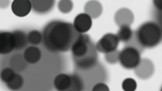 Abstract Motion Background with Floating Dark Circles