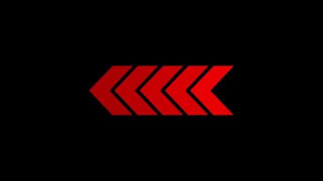 Arrow icon concept animation, arrows sign right to left animation concept, arrow loop animation left direction concept, arrow loading icon animation.4k animation video