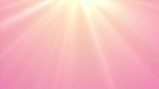 Stage light, soft romantic atmosphere, warm light rays on a pastel pink background