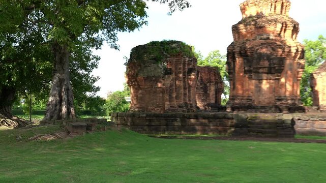 Prasat Sikhoraphum (Sikornpoom Castle), Khmer art styled temple in the province of Surin, Thailand	