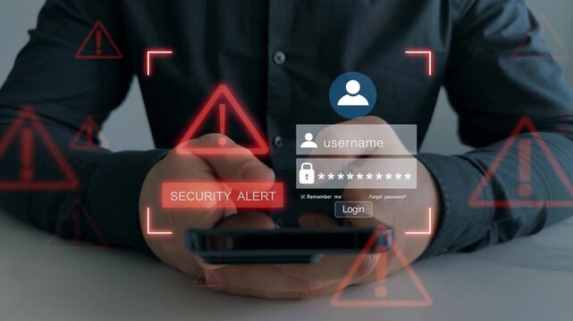 Cybersecurity alert notification.Protect profiles from hacks. Strong passwords, MFA, and monitoring prevent cyber attacks, credential theft and unauthorized access.	
