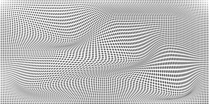 Halftone black and white vector. Abstract texture for printing on labels, business cards, posters, badges