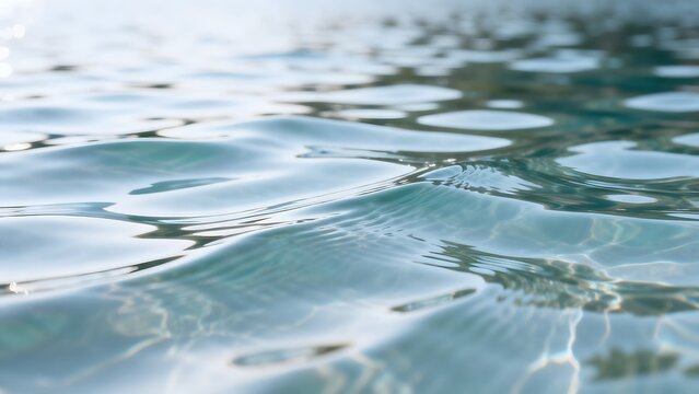 Closeup of rippling water surface