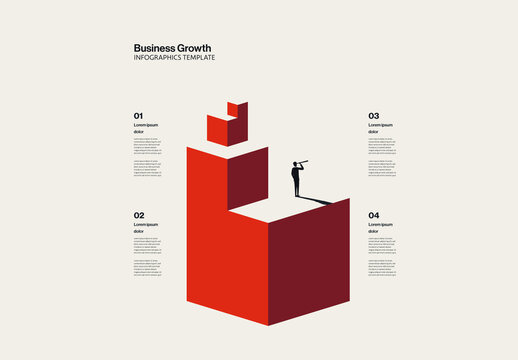 Business Growth Building Blocks Strategy Infographic Template