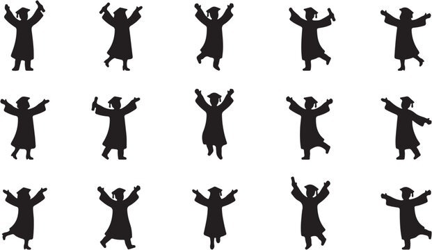 Silhouettes of people dancing freely outdoors.