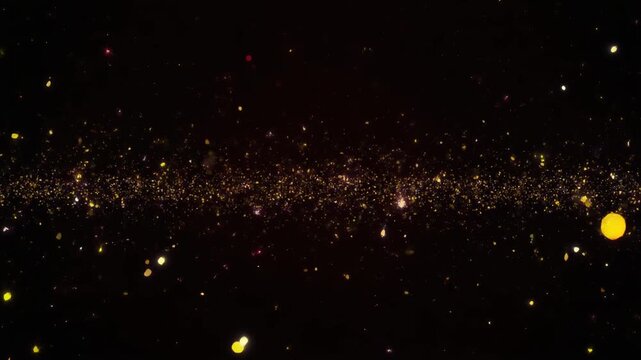 Abstract cosmic explosion with glowing particles and nebulae, a representation of space, universe, and celestial phenomena