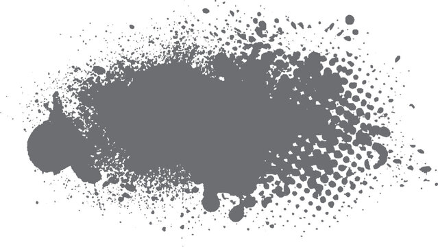 Abstract Concentric Dot Texture with Radial Fade and Grunge Halftone Vector Background