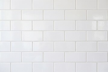 Fototapeta premium Seamless Pattern Of Blank White Subway Tiles For Background Concept