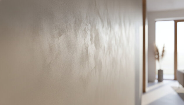 Seamless Beton Cire microcement plaster texture in warm greige color