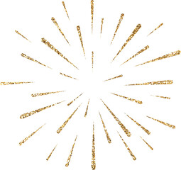 Fototapeta premium gold glitter firework explosion