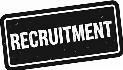 Fototapeta premium RECRUITMENT Stamp – Hiring & Employment Symbol