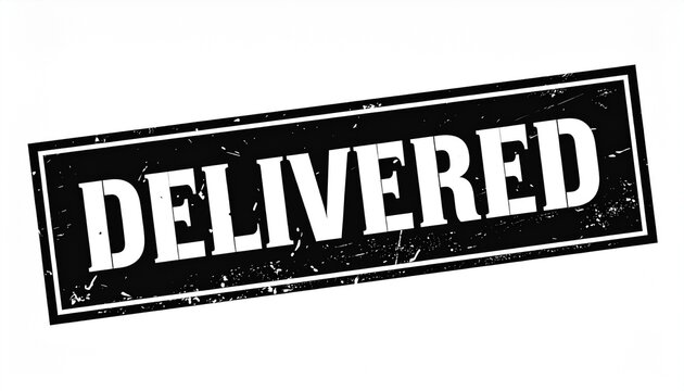 DELIVERED Stamp &ndash; Confirmation & Completion Symbol