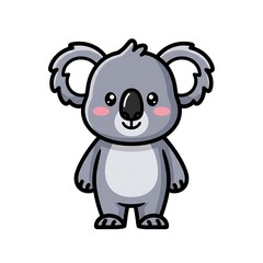 Fototapeta premium Cute Cartoon Koala Character Design.