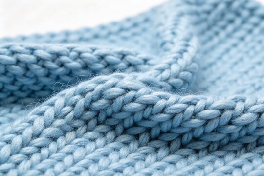Light blue knitted fabric