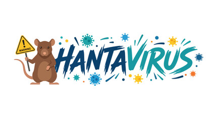 vector flat typography "Hantavirus" 6 © Andi