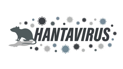 vector flat typography "Hantavirus" 03 © Vector
