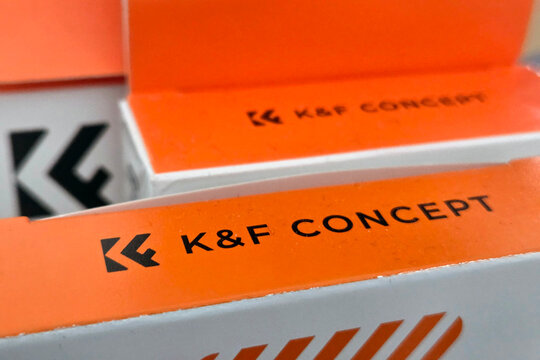 Wroclaw, Poland, April 16, 2026: K F Concept Packaging Design for Modern Photography Accessories