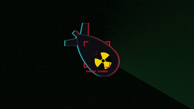 Animated Nuclear Bomb Countdown Sequence.