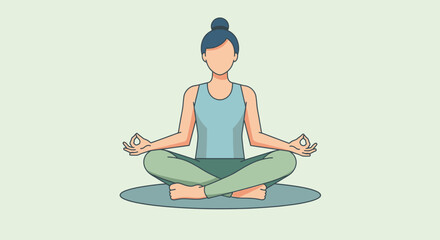 Obraz premium Woman practices yoga on International Day in serene outdoor setting