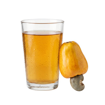 Traditional Brazilian Cajuina clarified cashew apple juice