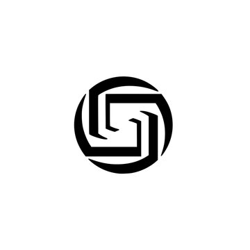 Sophisticated Interlocking Letter G Circular Logo Design for Global Corporate Identity 