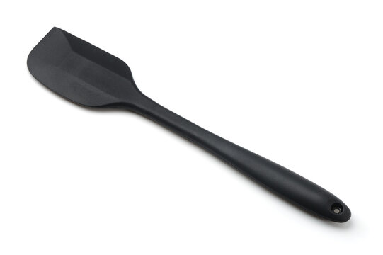 Black silicone kitchen spatula