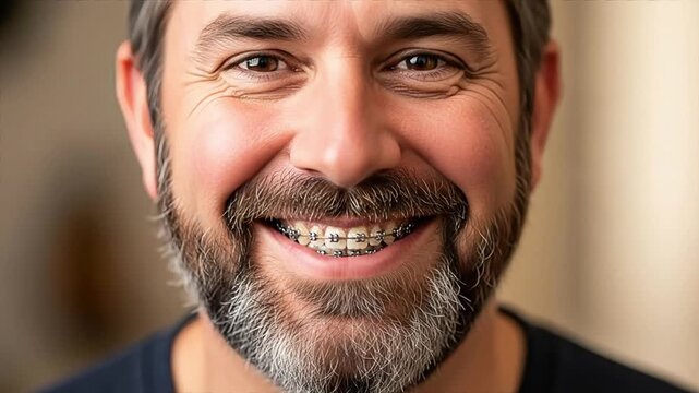 Close-up portrait of a smiling man with a friendly expression.