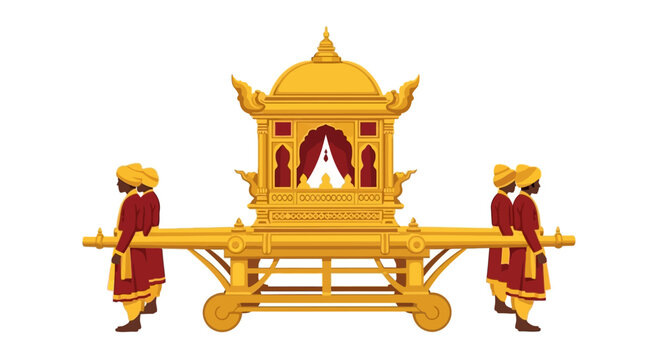 Traditional Indian Temple Cart Structure.