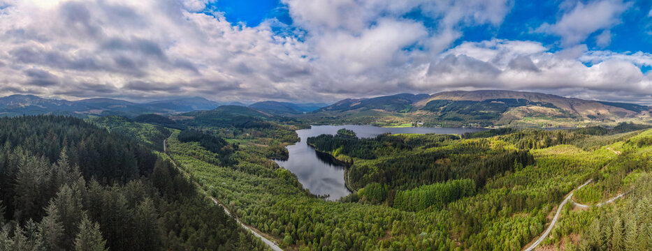 The Trossachs and Loch Ard. Scotland Landscape.