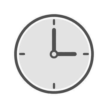 Simple Analog Clock Face Design.