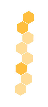 stack of honeycomb vertical line
