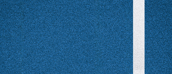 Blue sport field texture with white line close up background © natrot