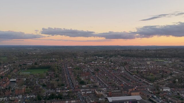 Reading West aerial shot UK 