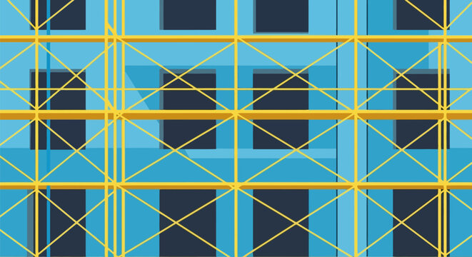 Abstract geometric pattern with intersecting lines and squares.