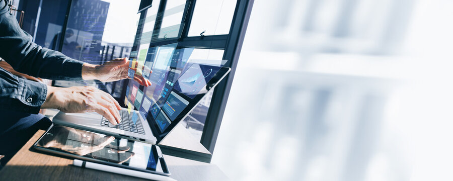 
Computer engineering with software backend management and development technology for start new business.Data learning