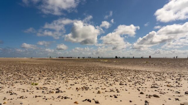 Sandy Pebble Beach at Grenen, Northernmost Tip of Denmark, Summer