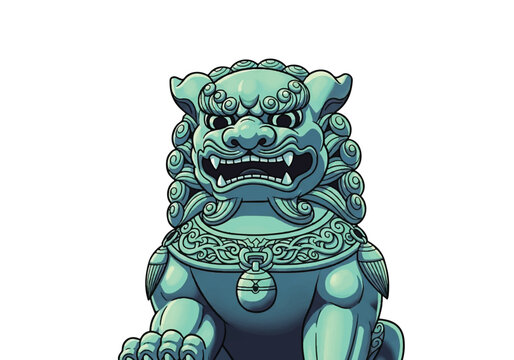 Guardian Lion Statue.