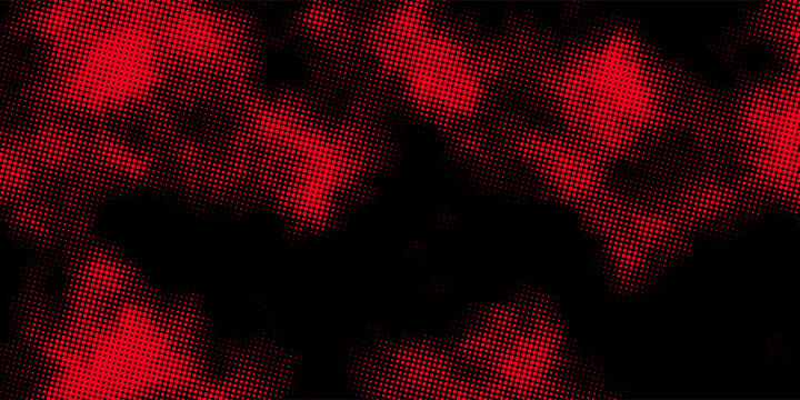 Modern grunge halftone background featuring flowing abstract shapes and high contrast dots.