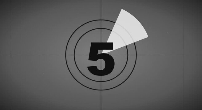 Black and white target with number eight and slice graphic design