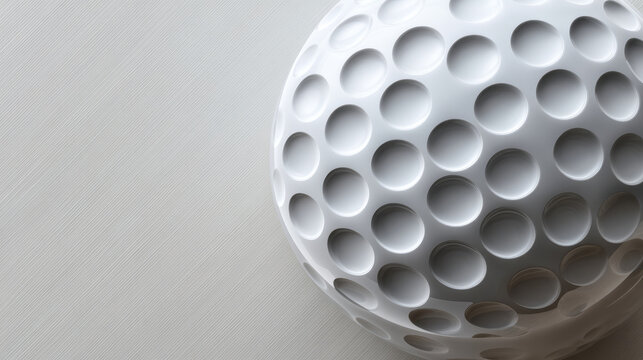 Golf ball texture pattern white sphere dimpled surface closeup minimal background geometric modern abstract smooth sport