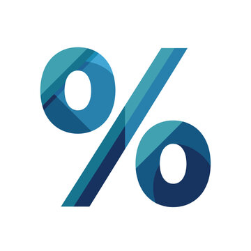 This image showcases a stylized percent symbol, representing financial concepts and quantitative analysis, perfect for financial, business, and educational contexts.