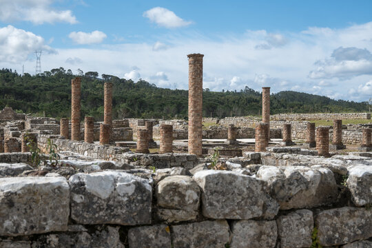 yacimiento romano de conimbriga, portugal