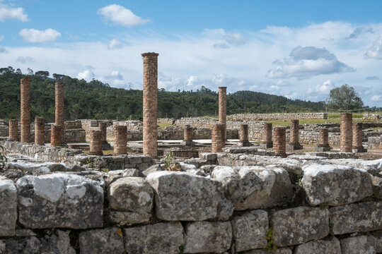 yacimiento romano de conimbriga, portugal