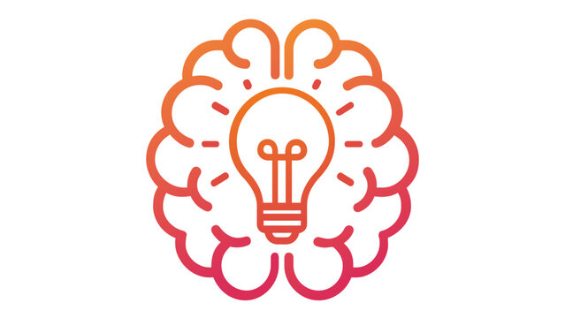 Electronic brain with circuit patterns and a protection shield vector icon for cyber security, data privacy, secure digital networks, and safety technology visualization on white background