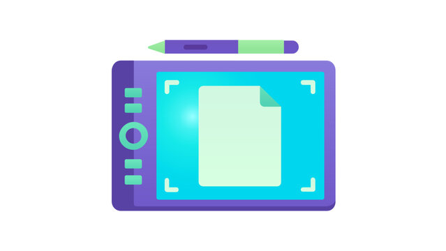 Creative visual branding vector icon for graphic design marketing and business analytics, featuring a modern minimalist illustration for design agencies and creative professional work.