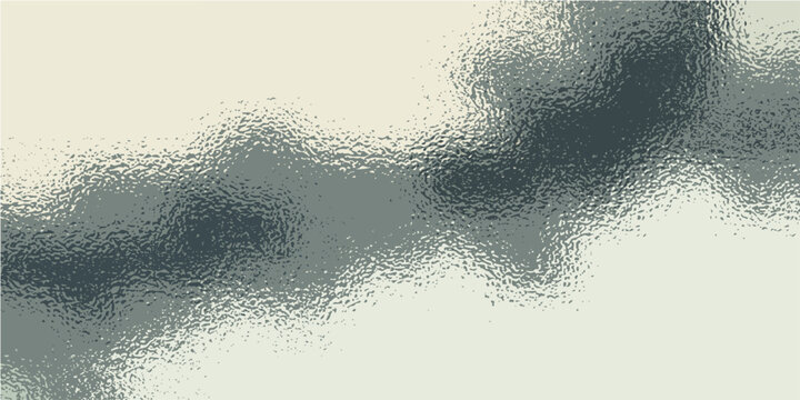 Frosted glass texture background, abstract grainy glass morphism effect, blurred dark grey wave on cream backdrop, elegant translucent vector overlay