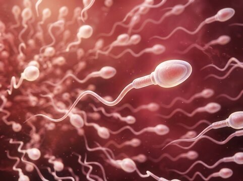 活発に動き回る精子の集団 鮮やかな生命の躍動を捉える