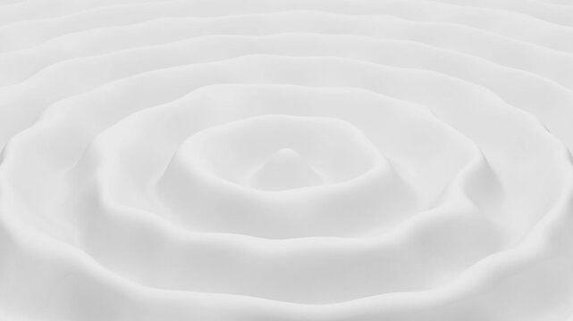 3D Abstract White Wave Loop Background