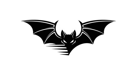 Fototapeta premium Black Bat Flying Mammal Creature.
