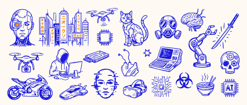 Digital Dreamscape: A captivating collection of digital illustrations, weaving a futuristic narrative of technological innovation and its complex relationship with humanity. 